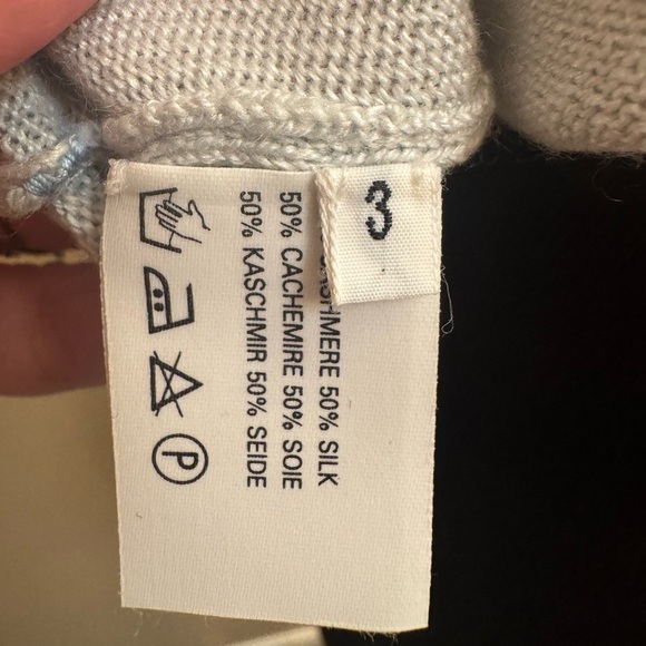 BELINDA ROBERTSON VTG CASHMERE SILK VEST Gray Women's Sweater Vest SZ M Scotland - Picture 15 of 17